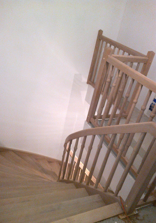 Notranje lesene stopnice